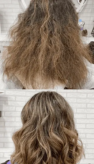 Chema Perruquers antes y despues peinado